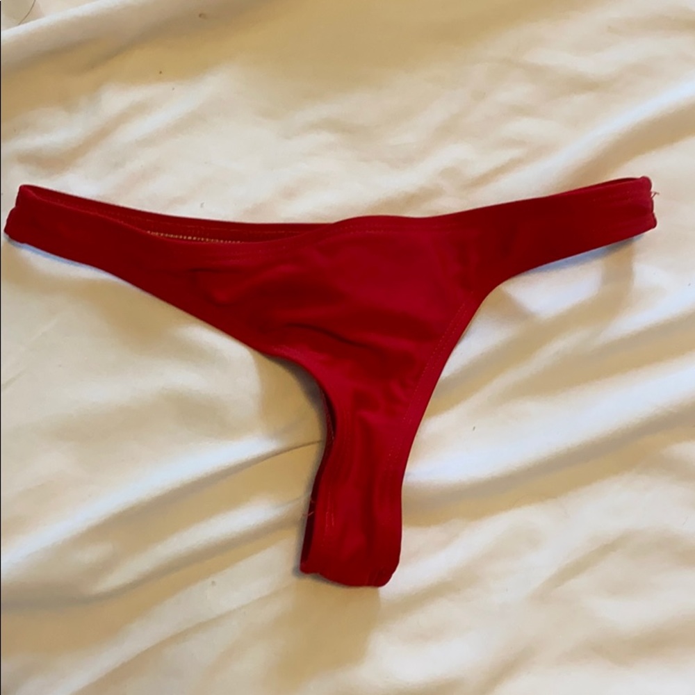Red Thong Bikini Bottom